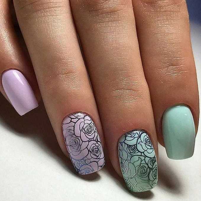 Пастельные оттенки для летнего маникюра