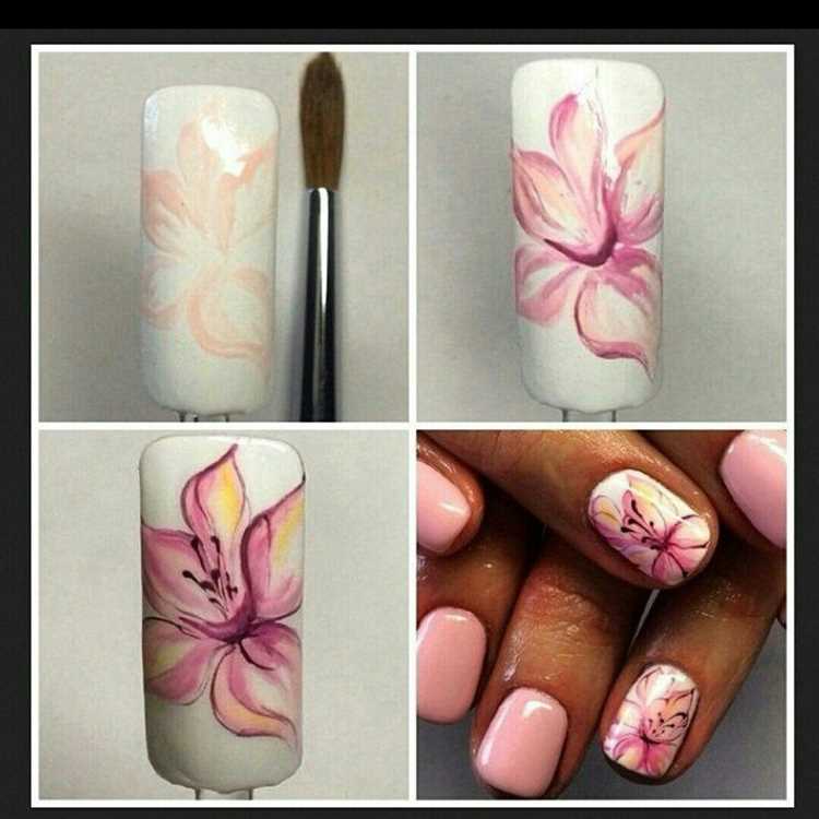 Украшение ногтей цветами: красота и элегантность